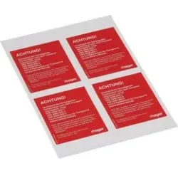 Hager FZ10TS2D Hinweisschild Transport, 95x115 mm, DIN A4