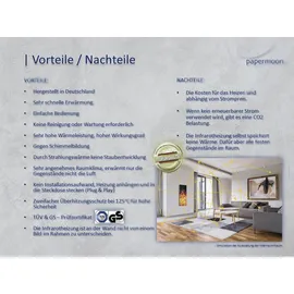 Papermoon Infrarotheizung »EcoHeat - Forrest Morgen in schwarz+weiss«, Matt-Effekt - bunt