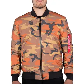 Alpha Industries MA-1 VF 59 Reflective Camo Jacke orange XL