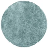 KADIMA DESIGN Shaggy Uni Blau Ø 120 cm