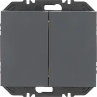 Berker Modul mit Wippe 2-fach Wandsender anthrazit