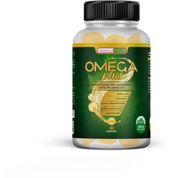 OMEGA Plus | Perilla-Öl, Vitamin E und Omega-3-6-9-Fettsäuren | Produkt für Vegetarier geeignet | Pflanzlicher Ursprung | Höchste verfügbare Omega-Qualität | 40 Gummibärchen mit Wassermelonengeschmack