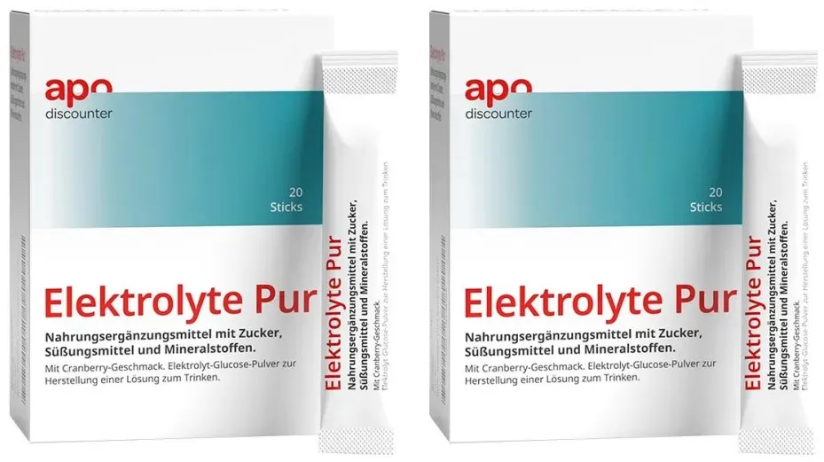 Elektrolyte Pur Sticks von apodiscounter