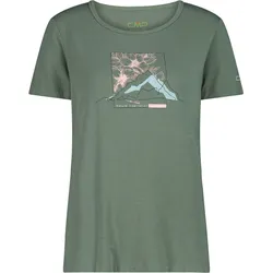 CMP Bamboo T-Shirt mit weitem Ausschnitt und Blumenprint S