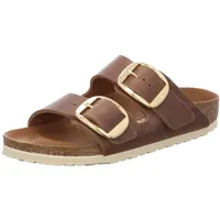 Birkenstock Arizona Big Buckle Nubukleder geölt schmal cognac 42