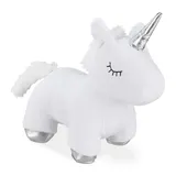 Relaxdays Türstopper Einhorn Weiß 25 cm