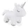 Relaxdays Türstopper Einhorn Weiß 25 cm