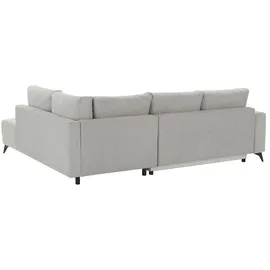 Sofa.de Eckcouch Webstoff 2-Sitzer Grau