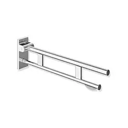 Hewi System 900 Mobiler Stützklappgriff 900.50.40940 Ausladung 900 mm, Edelstahl verchromt, WC-Papierhalter