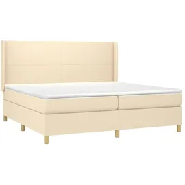 vidaXL Boxspringbett 200 x 200 cm Creme