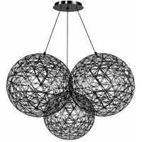 s.luce Atom 3-flg. 70 cm rund Schwarzchrom