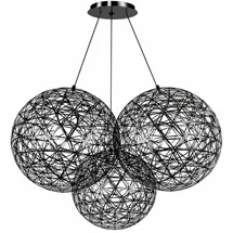 s.luce Atom 3-flg. 70 cm rund Schwarzchrom