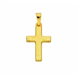 Kettenanhänger ADELIA ́S "Kreuzanhänger 585 Gold ( 14K )", gold, Schmuckanhänger, Damen, Gold, Kettenanhänger, Goldanhänger Kreuz