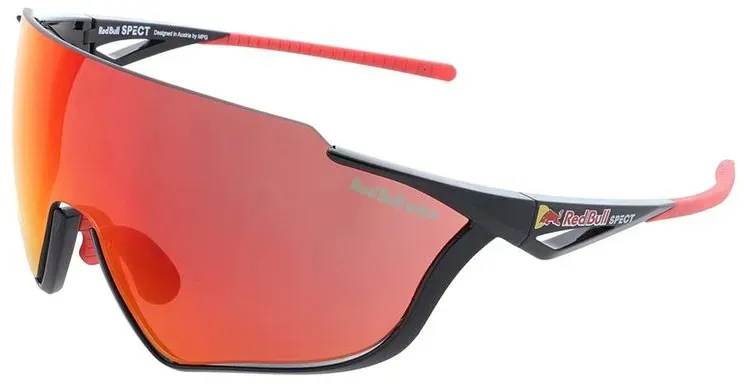 Red Bull SPECT PACE-006 - glänzend schwarz rot verspiegelt - Sonnenbrille