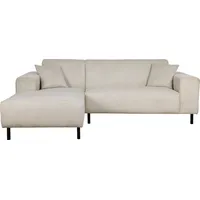 Home Affaire Ecksofa »ARROS L-Form«, incl. loser Zierkissen, Maße B/T/H: 235/163/81 cm, auch in Cord, beige