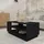 furnicato Moderner Couchtisch Schwarz Holzwerkstoff 102 x 55 x 43 cm