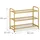 Relaxdays Schuhregal 60 x 48 x 25 cm gold / gold