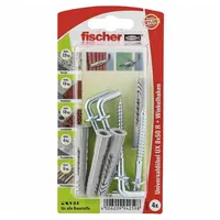 Fischer 4x Universaldübel UX 8x50 WH mit Winkelhaken - 94259