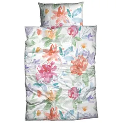 Casatex Bettwäsche Florina 135 x 200 cm Satin Bunt