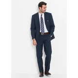 bonprix Anzug in Regular Fit (2-tlg. Set), blau, Gr.50, Klassischer Anzug mit praktischen Taschen und stillvoller Bequembundhose