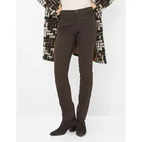 Brax Damen, Five-Pocket-Hose Style MARY DARK CHOCOLATE, denim dunkelbraun,