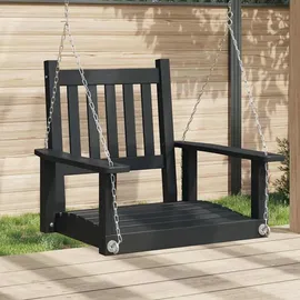 vidaXL Hollywoodschaukel Schwarz 3-Sitzer