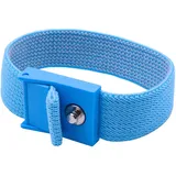 Quadrios ESD-Handgelenkband Blau Druckknopf 4mm
