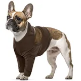 Hundebody Nach Op, Erholungsanzug Hund Vorderbeinschutz Hund Body Leckschutz Hund Vorderbein Recovery Suit Hund(Braun, S)