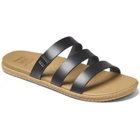 REEF Damen Cushion Ruby Flache Sandale, Black/Tan, 41 EU