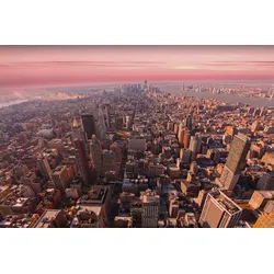 Fototapete PAPERMOON "Stadt", bunt, B:3,50m L:2,60m, Vlies, Tapeten