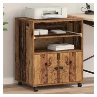 vidaXL Druckerständer Altholz 60 x 48 x 74 cm Holzwerkstoff
