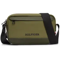 Tommy Hilfiger TH Monotype PU Camera Bag Utility Olive