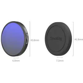 SmallRig Filter Kamera schwarz/transparent für DJI Osmo Action 6