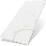 eloneo Topper Visko-Mineralschaum 80 x 190 cm weiß