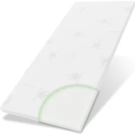 eloneo Topper Visko-Mineralschaum 80 x 190 cm weiß