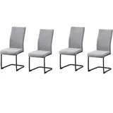 Hti-Living HTI-Line Schwingstuhl 4er-Set Grau