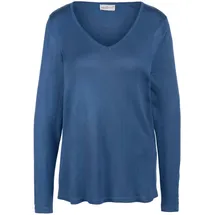 GOLDNER Strickpullover blau M