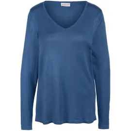 GOLDNER Strickpullover blau M