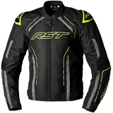 RST S-1, Textiljacke wasserdicht - Schwarz/Grau/Neon-Gelb - M