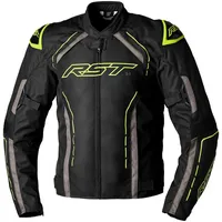 RST S-1, Textiljacke wasserdicht - Schwarz/Grau/Neon-Gelb - M