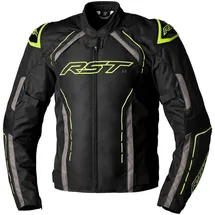 RST S-1, Textiljacke wasserdicht - Schwarz/Grau/Neon-Gelb - M