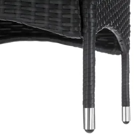 Tectake Luzern Set 3-tlg. schwarz