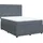 vidaXL Boxspringbett mit Matratze Dunkelgrau 140x200 cm Samt