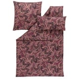 Estella Bettwäsche Estella Mako-Satin Bettwäsche 155x220 Tiberio bordeaux lachs Paisley, Mako-Satin, 2 teilig rot