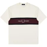 Fred Perry Embroidered Panel T-Shirt beige M