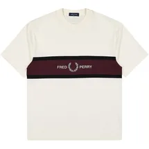 Fred Perry Embroidered Panel T-Shirt beige M