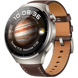 Huawei Watch 4 Pro Classic 48 mm Lederarmband dunkelbraun