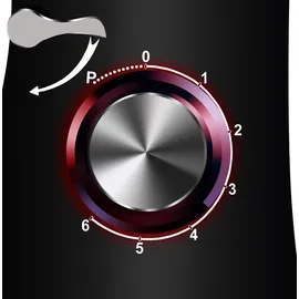 Iso Trade Ruhhy Küchenmaschine 6,2 l Schwarz