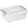 Curver 243946 Aufbewahrungsbox HANDY stapelbar (L x B x H) 400 x 290 x 150mm Transparent, Silber 1St.