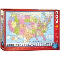 Eurographics 6000-0788 - Karte der Vereinigten Staaten von Amerika, Puzzle, 1.000 Teile